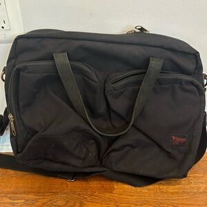 Filson black canvas briefcase